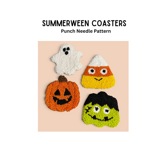 Summerween Coasters (Punch Needle)